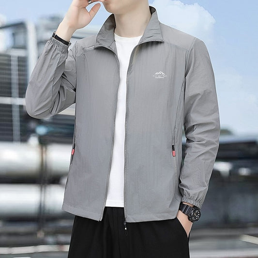Summer Men's Sun Protection Casual Windproof Water resistant Ultrathin Jacket