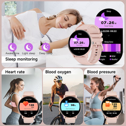 LIGE Smart Watch Women Men Bluetooth Call Sports Fitness Watches Heart Rate Health Monitor Smartwatch Ladies For Android iOS New