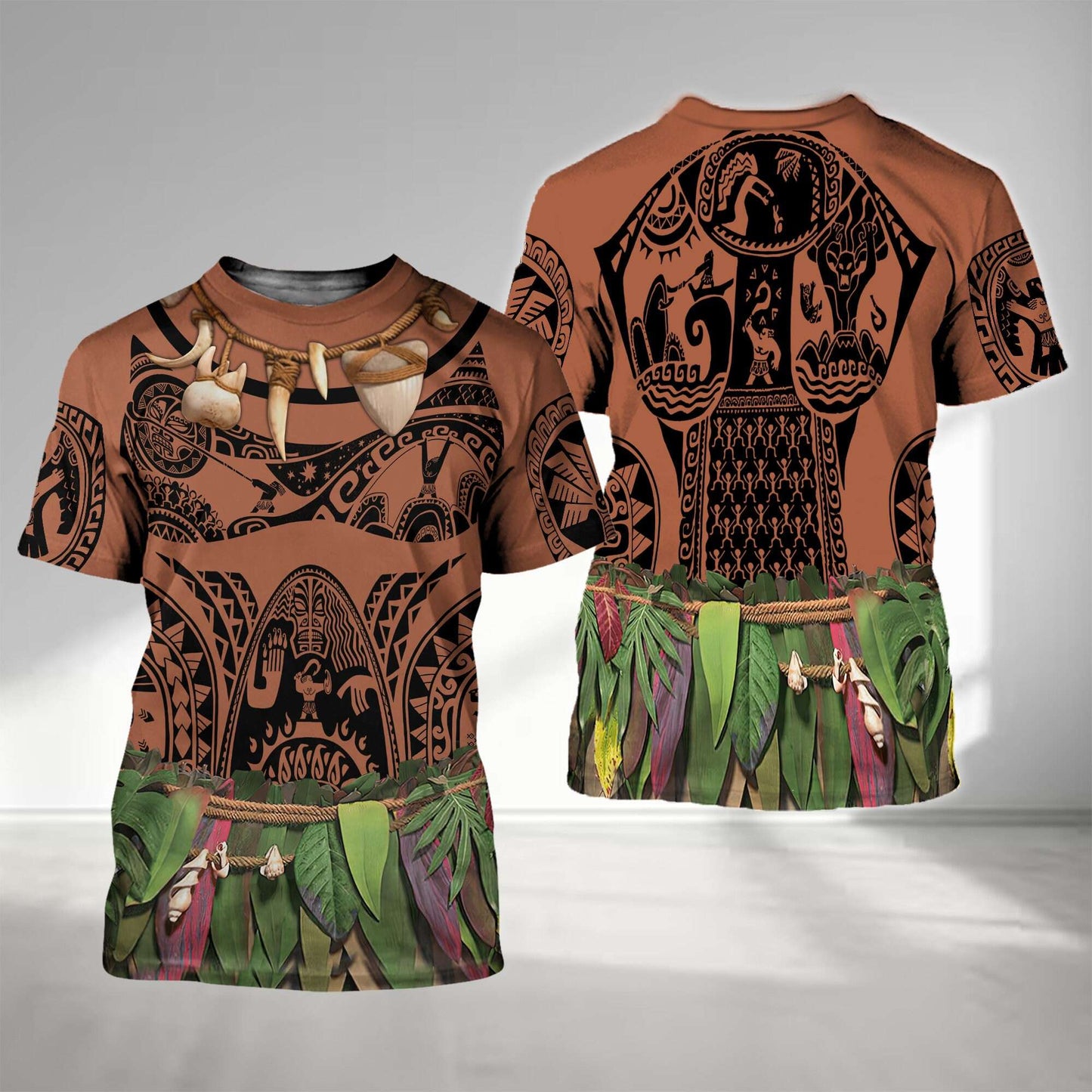 Interesting Primitive Tribal Style Fashion Men's T-shirts Halloween Cosplay Trendy T Shirt Outdoor Casual Children's Sports Tops