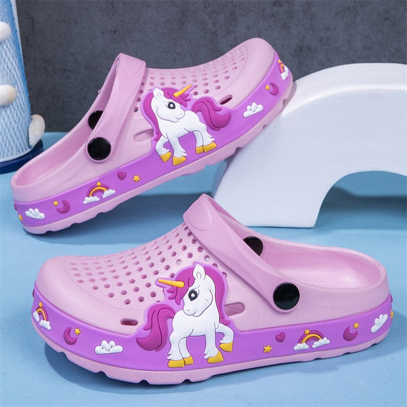 New Kids Clogs Baby Girls Slippers Summer Beach Water Shoes Indoor Outdoor EVA Casual Slipper Cute Little Girls Shoes Sandals