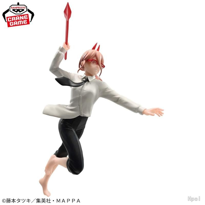 Em estoque Bandai Banpresto Original Chainsaw Man VIBRATION STARS Power Denji Figure Enfeites Coleção Modelo Personagens de Anime Fofo