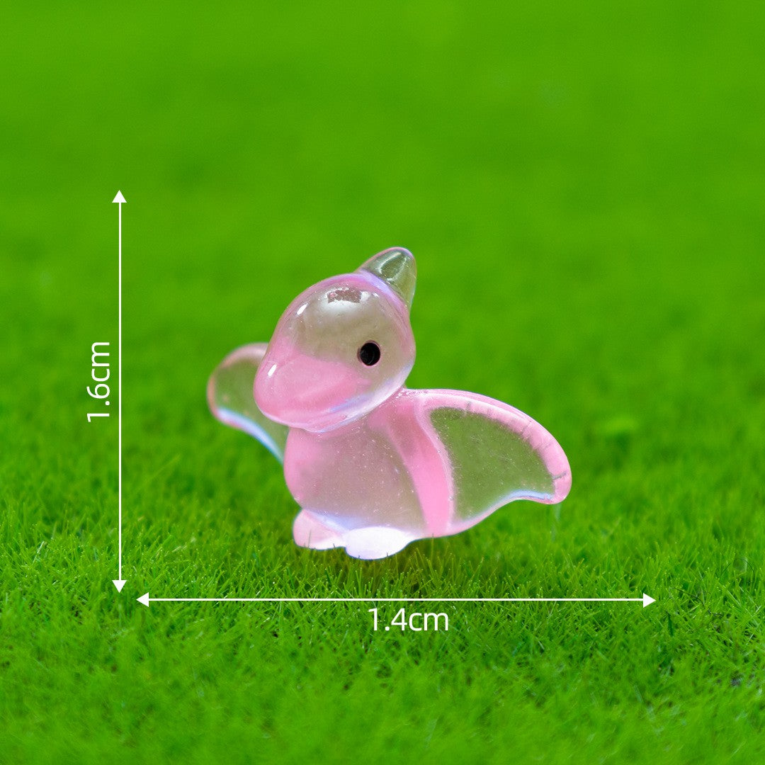 10-100PCS Creative Glow in The Dark Dinosaur Figurines Luminous Mini Resin Dinosaurs Toys for Christmas Fairy Garden Decor Gifts