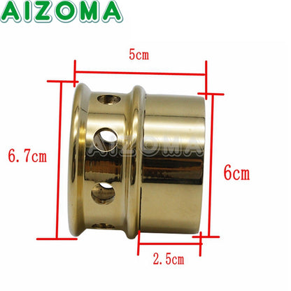 Universal 1-3/4" or 1.75" 2" 2.25" 2.5" Brass Exhaust Tips For Harley Chopper Bobber Sportster 883 1200 Muffler Pipe Plug Tube