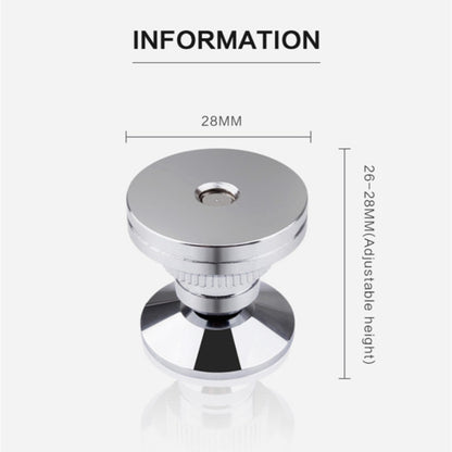 Ponta de Apoio para Caixa de Som M28*26 Base de Cobre Puro Tripé de Alumínio Subwoofer Amplificador Pad para Amplificador CD DVD Player Pés