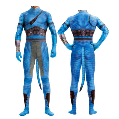Avatar The Way of Water Cosplay Costume Tail Bodysuit Alien Halloween Birthday Theme Party Role Playing Outfit Adult Women Men