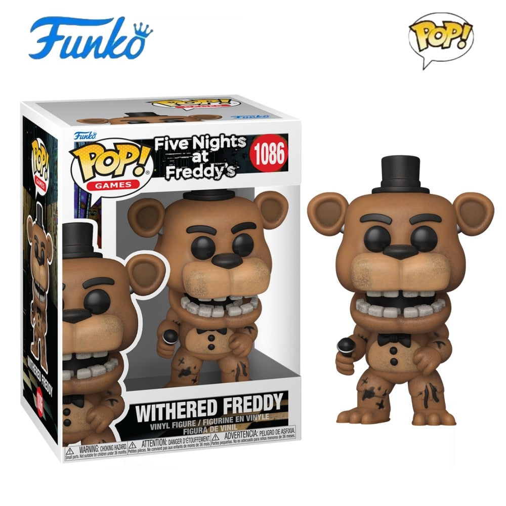 Withered Golden Freddy 1033 Bonecos FUNKO POP Five Nights at Freddy's 3.9inch Figura de Vinil Colecionável Edição Limitada Brinquedo de Presente