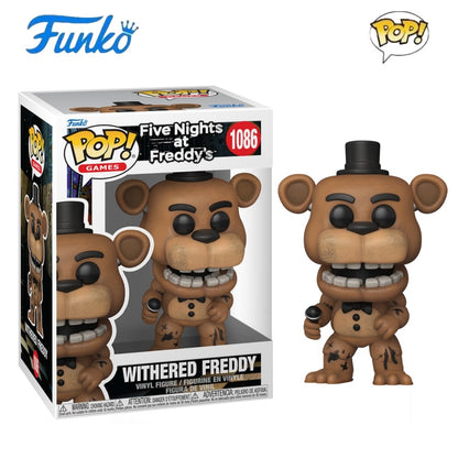 Withered Golden Freddy 1033 Bonecos FUNKO POP Five Nights at Freddy's 3.9inch Figura de Vinil Colecionável Edição Limitada Brinquedo de Presente
