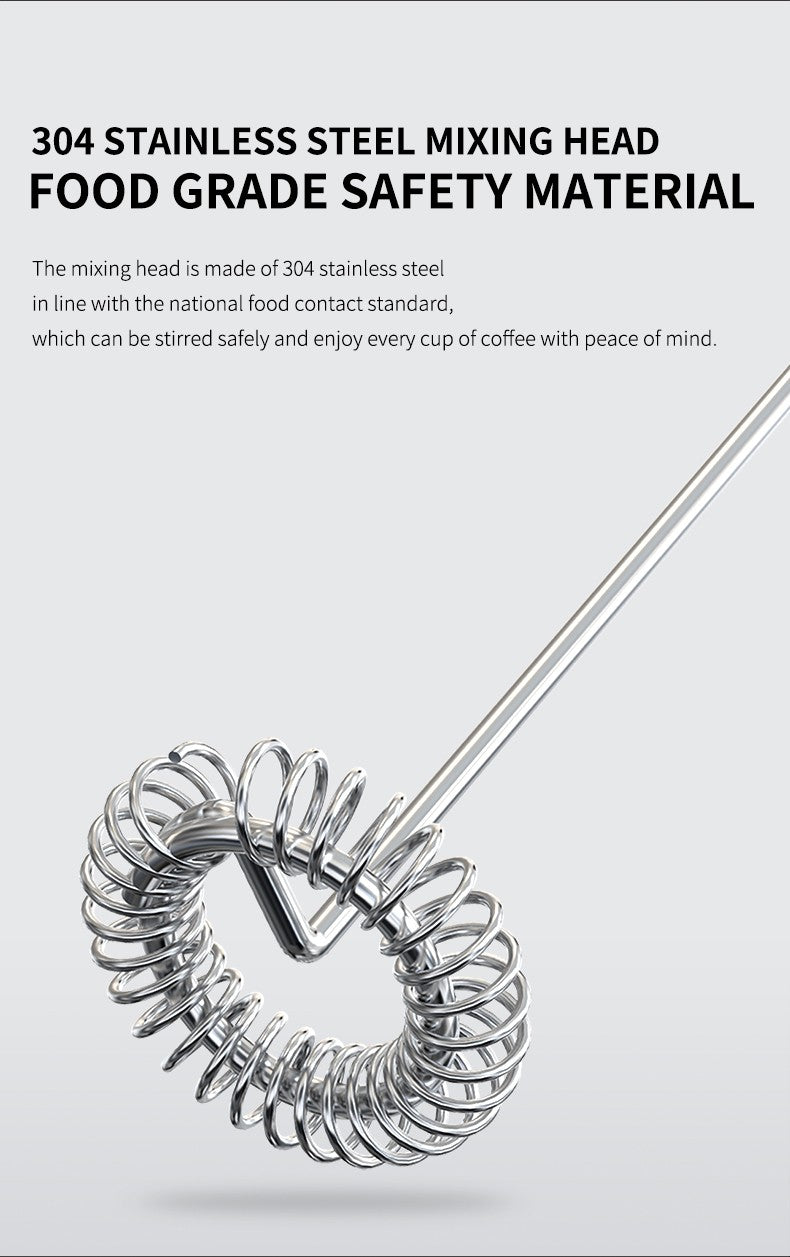 Kitchen Powerful Stirrer Milk Frother Handheld Foam Maker for Lattes Whisk Drink Mixer Coffee Electric Rechargable Egg Beater