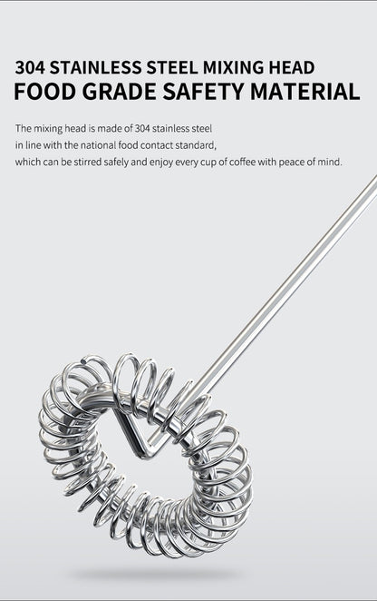 Kitchen Powerful Stirrer Milk Frother Handheld Foam Maker for Lattes Whisk Drink Mixer Coffee Electric Rechargable Egg Beater