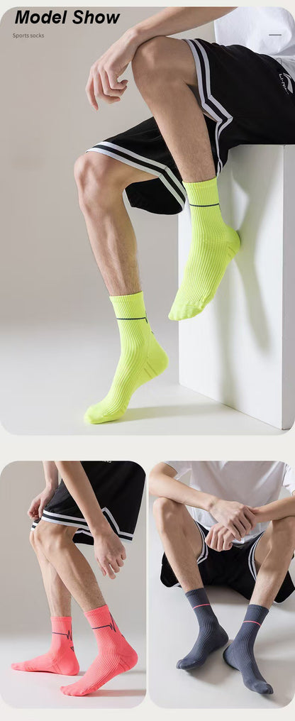 1/3Pair Professional Running Socks Men's Women Marathon Whiteline Cycling Socks Men Lady Sport Running Sports Socks