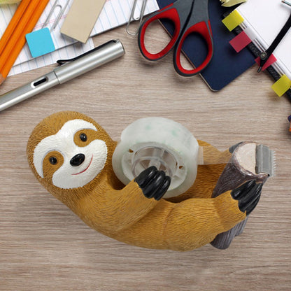 1pc sloth tape holder, creative animal home and office supplies, cute animal environment atmosphere ornaments, holiday gifts