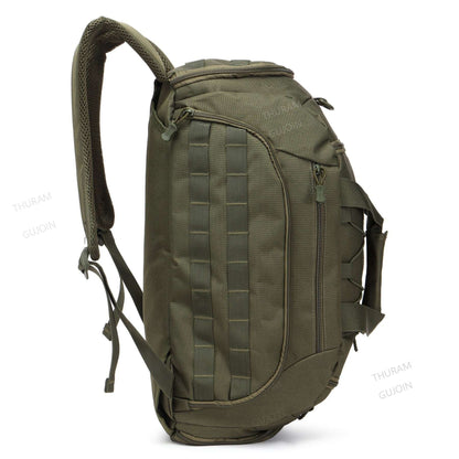 Tactical Gym Backpack with Shoe Compartment Convertible 3-in-1 Duffel Sling Bag for Men Women Weekender Overnight Travel Bag