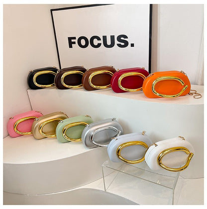 Women's Shoulder Bag, Crossbody Evening Clutch, Chain Design Handbag Purse, Stylish Ladies' Accessory for Parties & Events