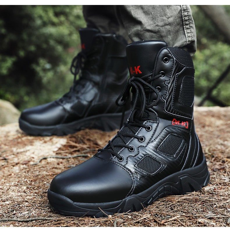 Botas de Segurança Masculinas Impermeáveis para Exteriores com Bico de Aço, Botas de Trabalho Masculinas Antiesmagamento com Bico de Aço, Tamanho 47