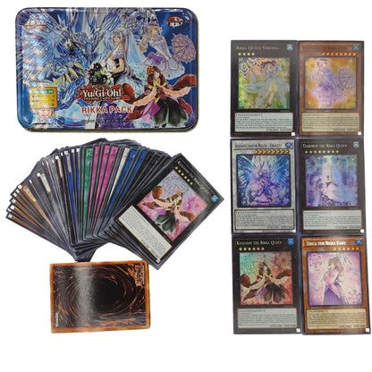 Yu Gi Oh Cards PACK DE DEUS EGÍPCIO Deck de Cartas Inglês TCG Holográfico Dourado Dragão Branco Jogo de Duelo Coleção de Cartas com Caixa de Lata