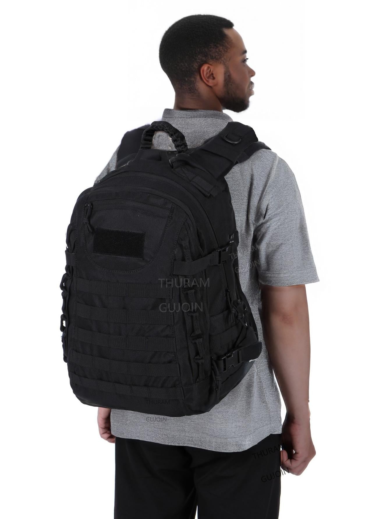 Mochila Tática de 38L, Estilo de Mochila de Grande Capacidade Impermeável para Exterior com Sistema MOLLE, para Caminhada, Acampamento, Viagem ou Mochila de Fuga