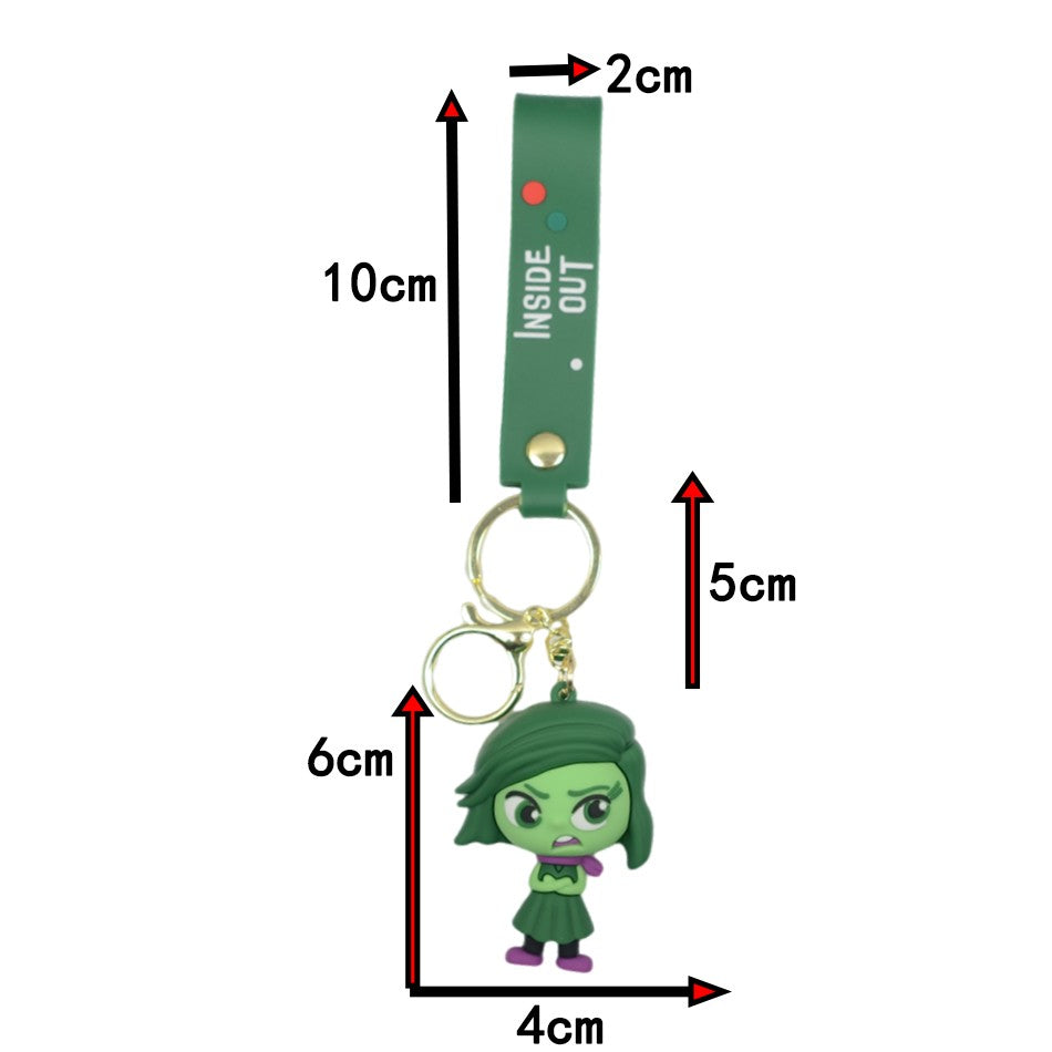 30 Peças/Conjunto Atacado Chaveiro Divertida Mente 2 Boneco de Personagem de Desenho Animado Fofo Chaveiro Pingente de Boneca de Personagem de Filme para Presente Infantil