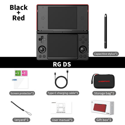 2026 Hot Sale Anbernic RG DS Handheld Game Console 4" IPS Dual Screen Android 4000mAh Flip Video Games Player