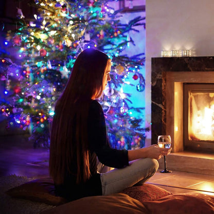 2/5/10/20/30M USB Fairy String Lights LED Sliver Wire Lights With 8 Lighting Modes Remote Control For Bedroom Christmas Decor