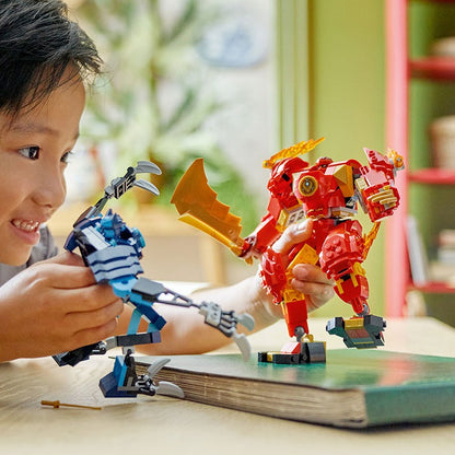LEGO Ninjago Phantom Ninja 71808 Kai Mecha do Elemento Fogo Bloco de Quebra-Cabeça Infantil