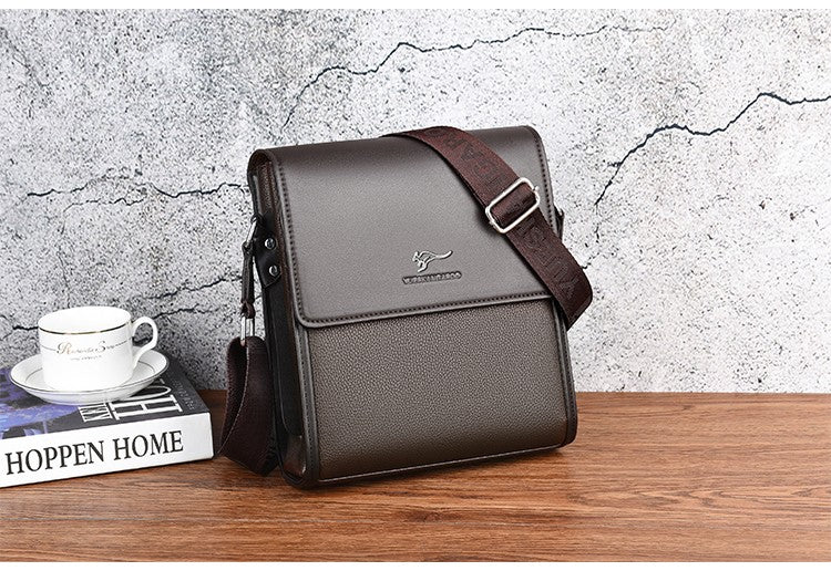 Luxury Brand Messenger Bag Men Leather Side Shoulder Bag For Men Business Office Work Bag Male Briefcase Casual Crossbody Bag