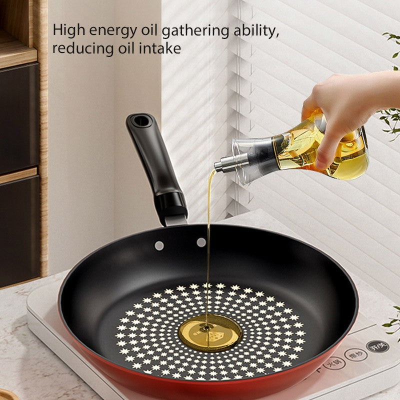 Nova Panela Antiaderente de Cristal Diamante Panela Fritura Multifuncional de Ferro Fácil de Limpar Utensílio de Cozinha Fogão a Gás e Indução