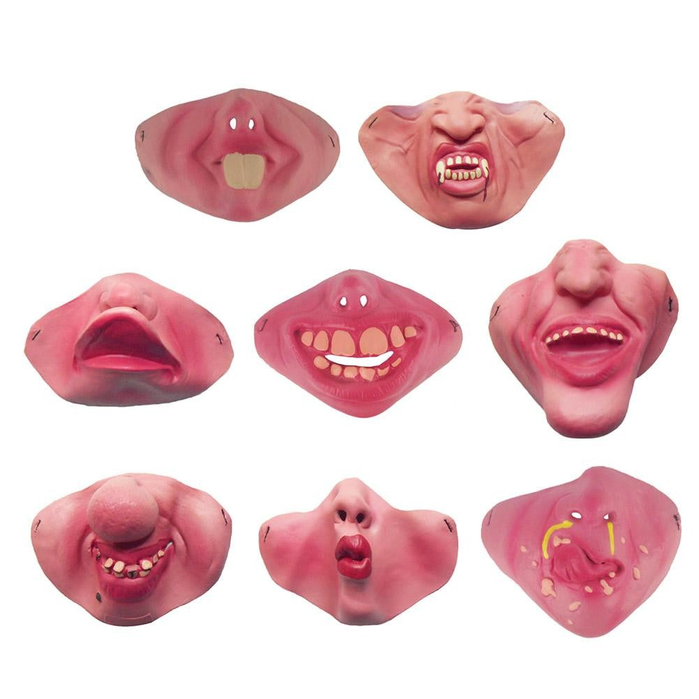 2026 New Funny Adult Party Mask Latex Clown Cosplay Hallowmas Party Decor Half Face Horrible Scary Mask Party Decoration Supplie