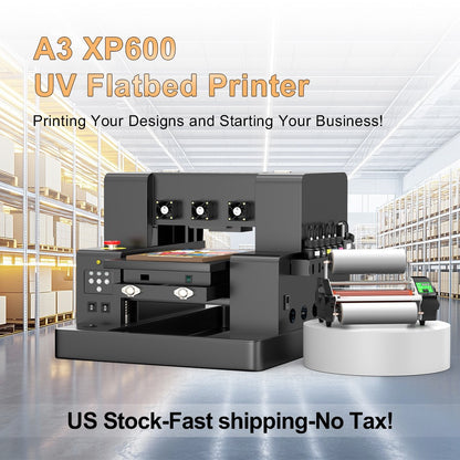 A3 UV Printer XP600 UV Flatbed Printing Machine with Varnish A4 A3 UV DTF Printer For Pen Metal Wood Acrylic UV Sticker Printer