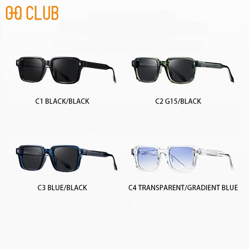 O-Q CLUB Retrô Moda Feminina Óculos de Sol Masculino Quadrado UV400 Óculos de Sol Feminino Masculino Luneta Óculos de Sol Luxuosos Lentes Femininas