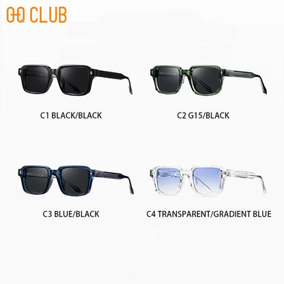 O-Q CLUB Retrô Moda Feminina Óculos de Sol Masculino Quadrado UV400 Óculos de Sol Feminino Masculino Luneta Óculos de Sol Luxuosos Lentes Femininas