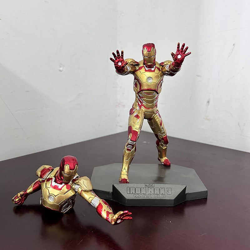 Crazy Toys Iron Man 3 Mark XLII Mk 42 Limted Edtion PVC Action Figure Body Changable Model Toy Gift For Collection Joint Movable