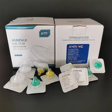 50pcs/box 0.22um/0.45um Sterile Membrane Syringe Filter,13mm 25mm 33mm Needle Type Filter Nylon/PES/PTFE/PVDF/MCE