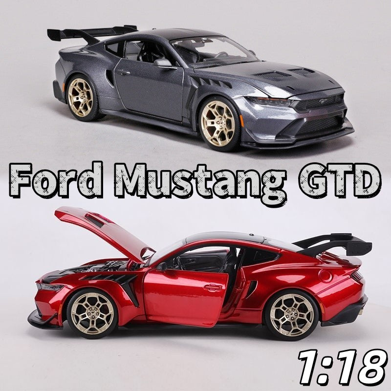 Original Maisto 1:18 Ford Mustang GTD Modelo de Carro em Liga Metálica Estático Miniatura Coleção de Modelos Die-Cast Presentes Brinquedos Presentes de Aniversário