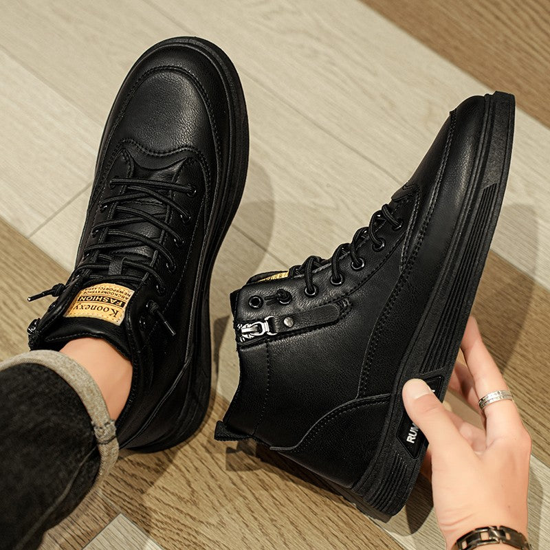 Versatile and trendy high-top shoes, white sneakers, outdoor light and casual shoes, student sports shoes, men's running shoes