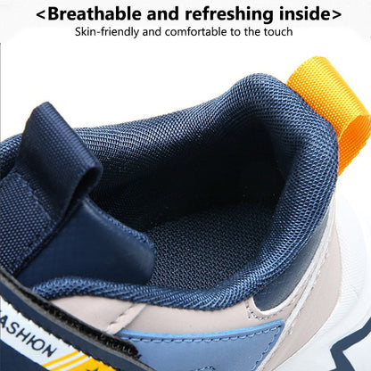Kids Sports Shoes Boys Sneakers Trendy Non-Slip Running Walking Shoes For School Children Lightweight Casual Tennis Footwear