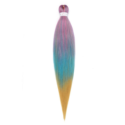 Cabelo Sintético Trançado Pré-esticado Profissional Sem Coceira Fibra Que Sela Em Água Quente 30'' Ombre Textura Yaki Extensões de Cabelo para Trança