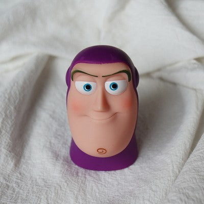 Toy Story Buzz Lightyear Cabeça Boneco de Ação Brinquedo Fofo Buzz Lightyear Expressão Engraçada Brinquedo de Dedo Presente de Aniversário para Crianças
