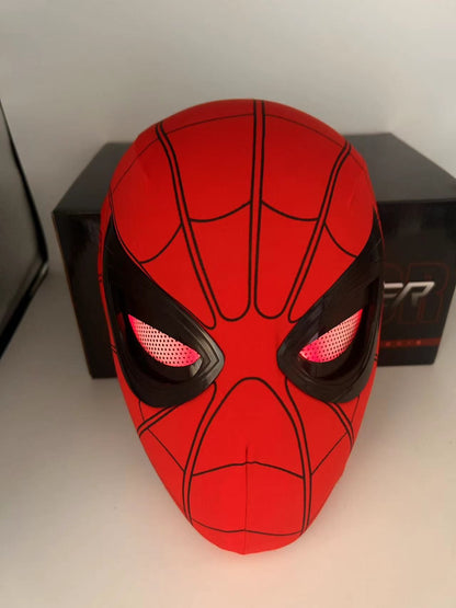 Nova Máscara do Homem-Aranha: Sem Volta Para Casa Capacete de Luxo Recarregável Olhos Remotos Móveis Máscara Decoração de Cosplay Brinquedos de Presente
