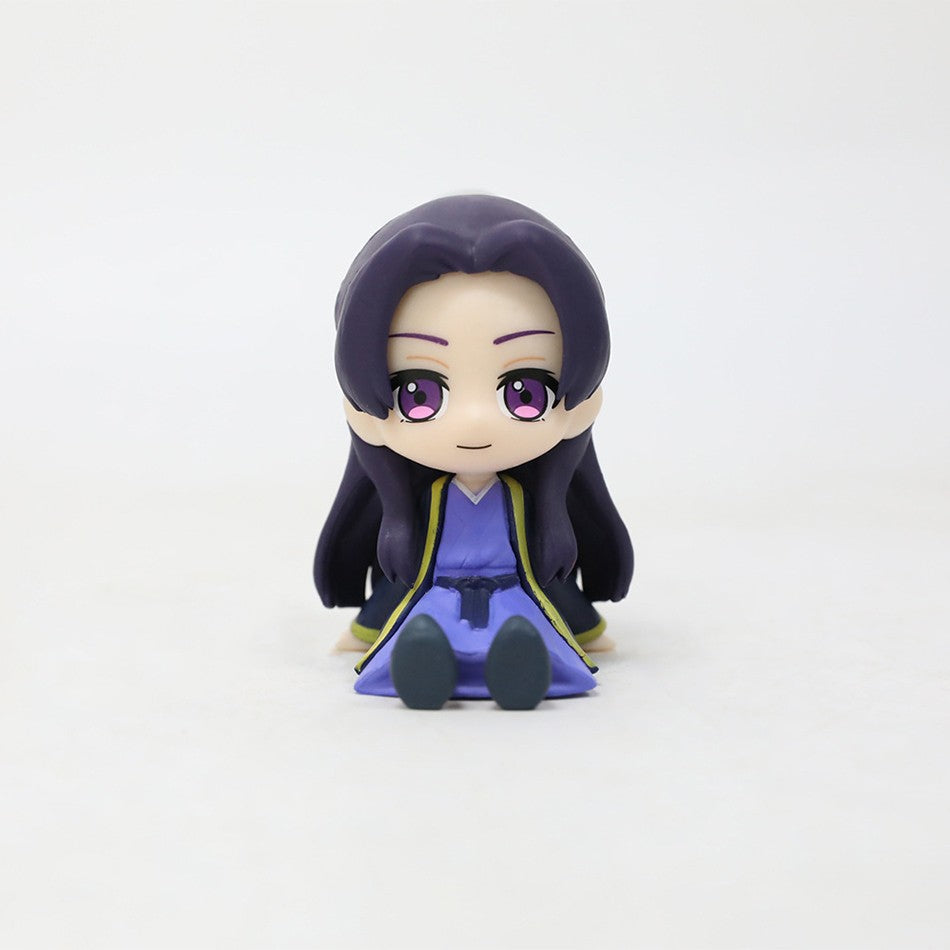 Miniatura Atacado Q Posket BANDAI Figure Demon Slayer 6un/12un/Conjuntos Kimetsu No Yaiba Pequenas Bonecas PVC Decoração de Mesa