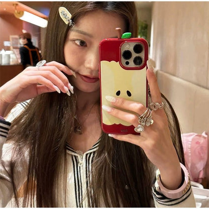 3D Apple Core Phone Case For Iphone 17/16/15/14/13 Pro Max Korean Style Anti Drop Anti Scratch Phone Case
