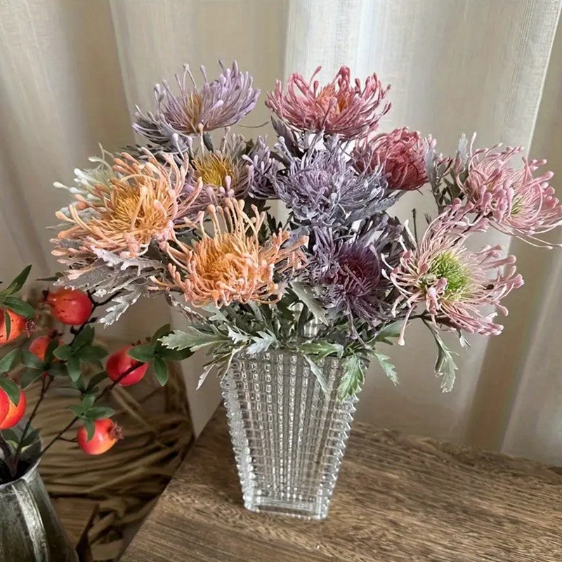 Lifelike Artificial Large Spider Chrysanthemum Flower Home Room Decor Fake Flower For Wedding Christmas Easter Tabel Floral