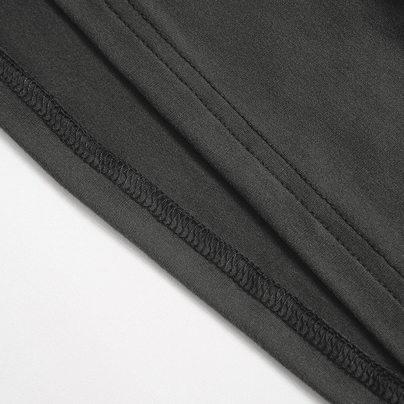 Autumn Sexy Women's Dress Black New Long Sleeves Folds Streetwear Diagonal Collar Casual Dress Club Party Elegant Dresses Female