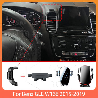 Suporte de Celular Automotivo Para Mercedes Benz GLE W166 2015-2019 Suporte de Celular Base de Suporte Fixo Especial Acessórios de Carregamento Sem Fio