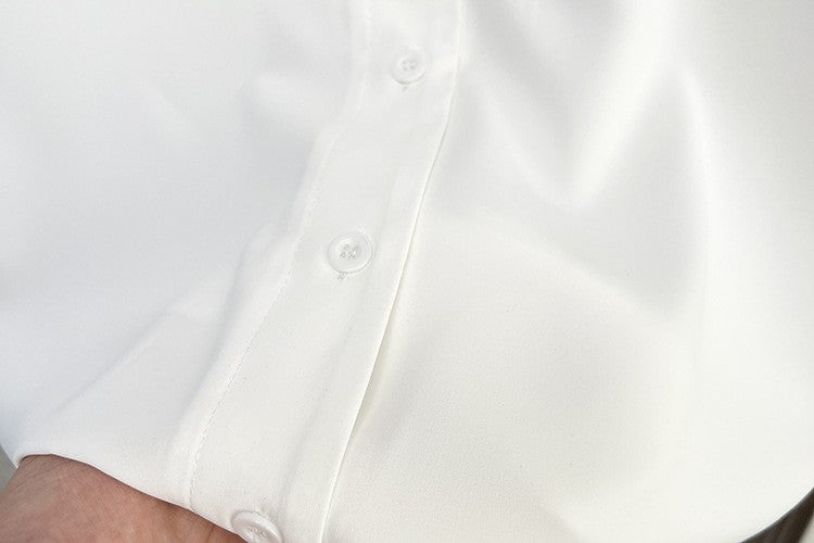 Plus Size Women's Summer New Style Lace Sleeve V-Neck Short Sleeve Shirt Fresh And Elegant Fashionable Blouse Polyester Fabric