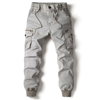 2024 New Cotton Men Cargo Pants Khaki Casual Men Tactical Joggers Cargo Multi-Pocket Fashions Black Army Trousers Work Wear