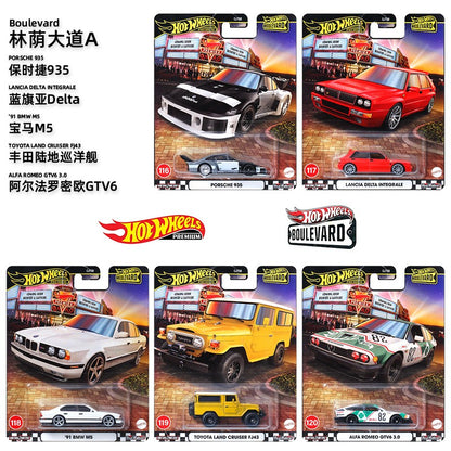 Hot Wheels Boulevard 1:64 2025 Mix GJT68 Miniatura de Liga Fundida Corpo Chassi Modelos Colecionáveis Premium Carros Coleção Presente