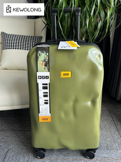 Crash luggage Italy Design Broken Zipper Suitcase With TSA Lock Zshow Brand Vintage Grunge Luggage