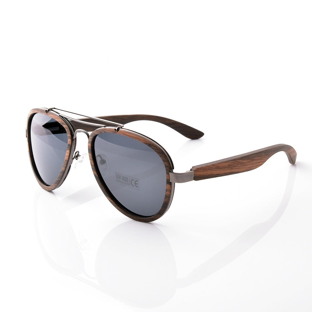 Oversized Aviator Sunglasses Wood for Men Polarized Sun Glasses Women 2022 Luxury Brand Shades UV400 High Quality