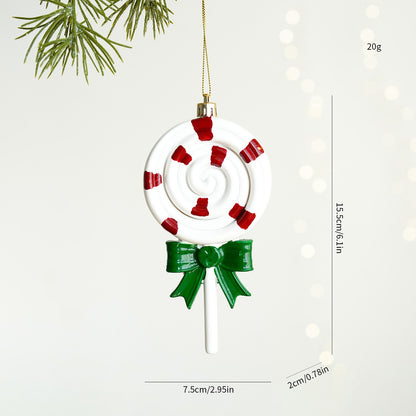Christmas Atmosphere Balloon Dog Small Pendant Christmas Tree Snowflake House Pendant Small Ornament Wreath Accessory