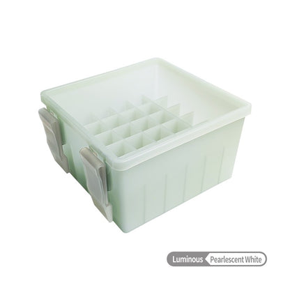 Nova Caixa de Pesca Luminosa de Plástico com 36 Compartimentos, Caixa de Armazenamento para Iscas Rígidas, Organizador de Polvo Webfoot Egi, Recipiente para Iscas de Lula